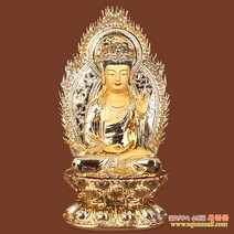 불교용품 불상 부처상 금불상 1.5자 77센티 (관세음보살) 좌대후광