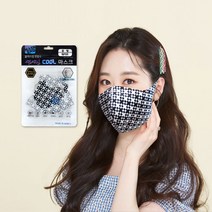 블랙라벨 편발수 연예인 COOL 마스크 중형 대형 3종, 5) 편발수 연예인 COOL 마스크 대형 화이트패턴