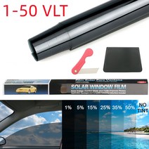 자동차필름 3M x 50CM 포경 롤 창 색조 자동차 홈 유리 열 UV 블록 착색 필름 단열 방폭, 50x300cm VLT 25, 50x300cm VLT 25