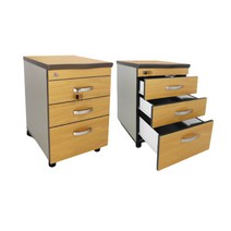 두다닥 파트너 4color 책상보조서랍 수납장, 월넛