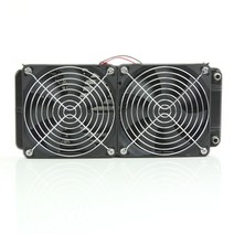수냉식컴퓨터 알루미늄 컴퓨터 라디에이터 수냉 냉각기 2 팬 240mm cpu 방열판 용 16, 검은색