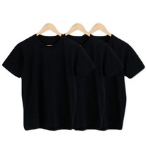 슬로비 국산 순면 남녀공용 반팔 티셔츠 3팩