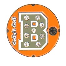 영문 이니셜 심플 큐빅 스틸 원형 알파벳 볼마커 원정골프용 콜렉션 필드용품 100타 머리올리기 얇은, S4-23(G)