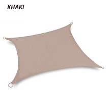 초경량 그늘막 300D파티오 뒷마당 잔디 정원 활동 햇빛 가리개 선 셰이드 항해 직사각형 UV 블록 캐노피, [01] 200cmx200cm, [07] 다크 카키