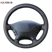 핸들커버 파워핸들 핸들봉 GKMHiR블랙 핸드 스티치 인조 가죽 자동차 메르세데스 벤츠 비아노 20062011 비토 20102015, Gray Thread, Gray Thread