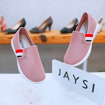 제이시 여자 가벼운 봄 슬립온 메쉬 3cm 핑크 K017