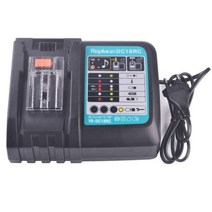 마끼다 호환 배터리 Makita 3A 6A 14.4V 18V Bl1830 Bl1430 BL1860 BL1890 용 18VRC 충전기 도구 전원 USB Prot 18VRF 냉각 팬, CHINA, DC18RC 3A No LCD, 미국