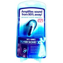 소닉 헤드셋 TV에서 본 Bell & Howell 음향 증폭기 개인용 Silver Sonic XL 봉인