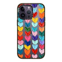 CASETiFY Impact 아이폰 14 프로 맥스 케이스 4X 군용 등급 낙하 테스트 / 2.5m8피트 보호 Spring Botanicals 2 유광 블랙, iPhone 14 Pro Max (Magsafe)