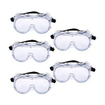 Trounistro 5 Pack Safety Goggles Technician Protective Safety Goggle Adjustable Goggles with Vision