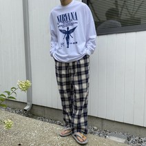 봄 가을 천사 긴팔티셔츠 / 검정 백색