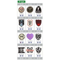 우기마켓 와펜패치 와팬패치 도트패치 자수패치 귀여운패치, B-06