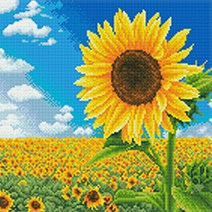 ZNL425124 *디아코니아* DIY 보석십자수 러블리 해바라기친구 30X30, 단품