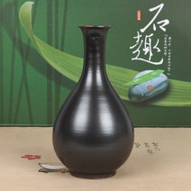 전통 흑유옹기 주병 (소)