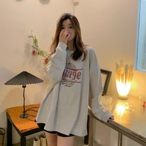 [당일출고] 라운지 시보리 박스쭉티 박스핏 오버핏 긴팔티 티셔츠