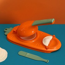 진공 포장기 랩핑기 실링기 업소용 자동 랩 포장기계 만두 메이커 기계 금형 반죽 프레스 도구 DIY 스킨 아티팩트 2 In 1 래퍼 주방기구, [04] 빨간