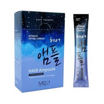 메드비 인텐시브 펩타이트 콤플렉스 헤어앰플 10ml X 20개 탈색모 염색모 열손상모 영양케어 헤어팩 트리트먼트, 메드비 헤어 앰플 10ml X 20개