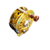 해수 플라이 낚시 릴 고급형 민물 낚시 낚시용 낚시릴 초경량 편리한 플라이 릴, 10000 시리즈, 노란색, 오른손형