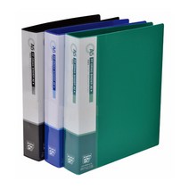 알파(ALPHA) PP O링바인더 2공 세로형 A5 3cm 링간격 8cm, [4027620]블루/free