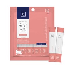 브리더랩 하루에 하나씩 월간스틱 고양이 간식, 닭가슴살 + 연어 혼합맛, 2개