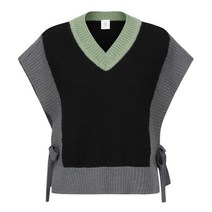 보그너 여성 변형 실루엣 브이넥 스웨터 베스트 01-224-203-09
