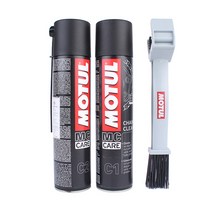 MOTUL 모튤 C1 C2 체인루브 체인클리너 체인관리 세트, C1+C2(체인청소솔포함)