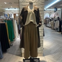 파파야 SH01 옆트임 레이어드 니트 베스트 PNMRKT023C