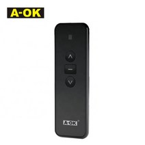 A-OK RF433 리모컨 AC123-01 AC123-02 AC123-06 AC123-16 용 커튼 모터/A-OK 관형 롤링 모터, without battery, [01] Black-01
