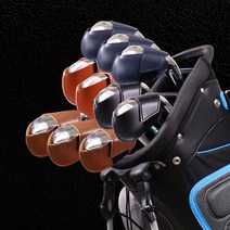 에스크리션 가죽 아이언 커버, 네이비(1개)