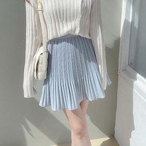 러블리아미에 / 아미에 /플리츠 주름 미니 플레어 스커트 [치마바지]