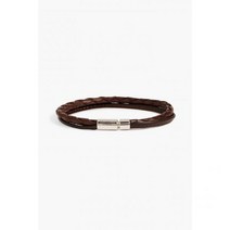 TATEOSSIAN 타테오시안 Sterling silver and braided 가죽 bracelet117600