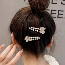 하리보머리핀 곰돌이집게핀 앞머리삔 토끼 꽃 별 옆 큐빅