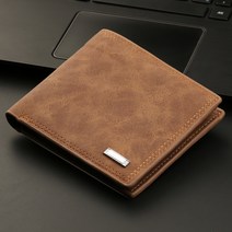 남성 반지갑 지퍼 앤티크 크로스보더 남성 가죽지갑 골드백 멀티 카드 소프트 머니클립