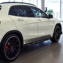 벤츠 GLA클래스 (X156) GLA45 AMG 데칼 포인트 스티커, A TYPE  (사이드데칼), 04. 그레이