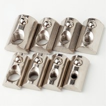 20PCS/10PCS M3 M4 M5 M6 M8 T 스프링 너트 2020 3030 4040 4545 알루미늄 프로파일 용 반원형 탄성 블록, 01 20s M3 20Pcs