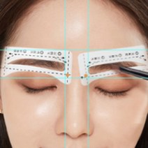 눈썹그리기모양틀 아치 일자 눈썹그리는법 세트, 타입, B타입(품)(절)