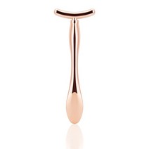 주문폭주 Foreverlily 로즈 골드 미니 눈amp얼굴 눈 마사지 롤러 T형 얼굴 바 마시지기 아이 스틱 눈가 피부 안마 안티 파우치 다크 서클 장치 t 형 페이스 리프팅 페이, [02] T-shape Massager