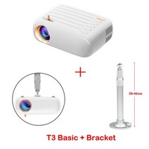 공간빔 초단초점빔프로젝터 프로젝트 미니빔 매니아 Every om-T3 지원 10 0P 미니 프로젝터 홈 시어터 프로젝터 스크린 휴대용 D 빔 안드로이드 .0 스마트 Tv, 02 T3 Bracket, T3 Bracket