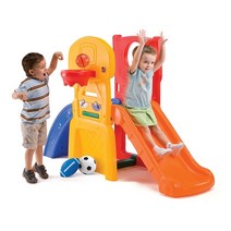 스텝2 스포츠 미끄럼틀 다기능 놀이터 7818, 혼합 색상