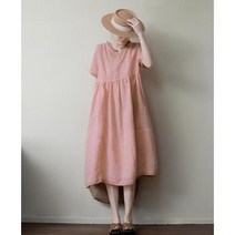 이끼당 슬림 린넨 원피스 (여름 시즌세일)
