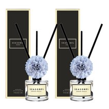 시즈넬 플라워 디퓨저 50ml 메리골드 스카이블루 2세트, 석류