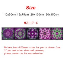 접착식 데코 타일 붙이는 셀프 시공 아트월 욕실 다채로운 만다라 스트립 벽 스티커, mz117 c, 20cmx100cmx1pc