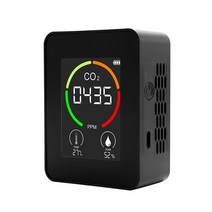 공기측정 CO2 미터 3IN1/5 IN 1 온도 습도 센서 테스터 대기 질 모니터 이산화탄소 TVOC 포름 알데히드 HCHO 검출기, [02] 3 in 1