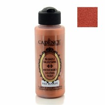 120ml 용량 체험학습 헤리티지공예 카덴스 고광택 길딩 메탈릭 물감 Copper (103)