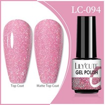 젤네일LILYCUTE-7ml 홀로그램 글리터 젤 매니큐어 봄 색상 스파클링 스팽글 UV LED 광택 네일 아트 장식, 31 LC-094