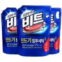 [후후맘] 때가 쏙 비트 진드기 침투세탁 리필 2L (일반용), 3개