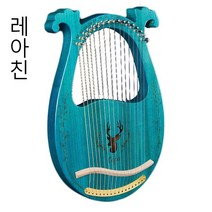 16문자열 라이 야킨/하프19코드 lyre작은 거문고 초보자 휴대용 악기 아이들은 악기 배우기, 21화음 상자-스프루스 로그