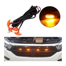 발통마켓 그릴 LED 튜닝 용품 랩터 스타일 픽업 RV SUV 자동차, 타원형그릴LED(3P)