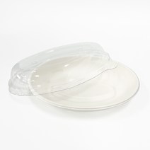 친환경 펄프용기 일회용 도시락 타원형 L-065 세트 300개 포장 배달용기 26온스