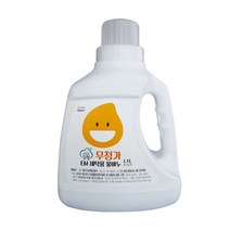강청 녹색인증 무첨가 EM세탁세제1.3L 순비누세제 일반 드럼용, 단품없음